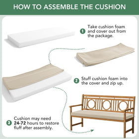 Summsun removable cover machine washable for quick outdoor maintenance.