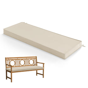 Summsun outdoor bench cushion close-up shows waterproof fabric and fade resistance.