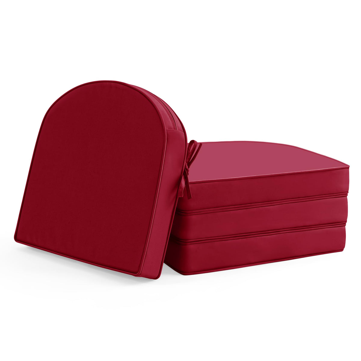 Summsun outdoor chair cushion 4-pack burgundy for cozy garden seating.