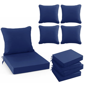 Summsun navy backrest cushion for comfortable outdoor seating