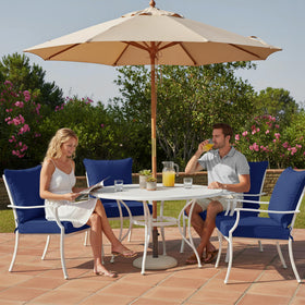 Summsun navy seat cushion with quick-recover support