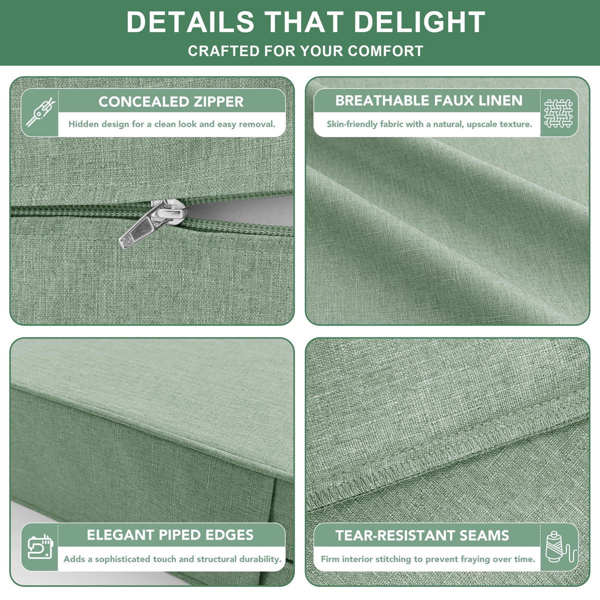 Summsun UV-treated fabric slows fading for vibrant color.