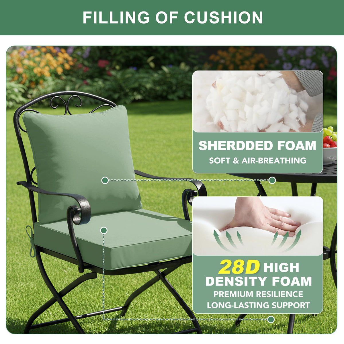 Summsun cushions with removable covers for easy machine washing