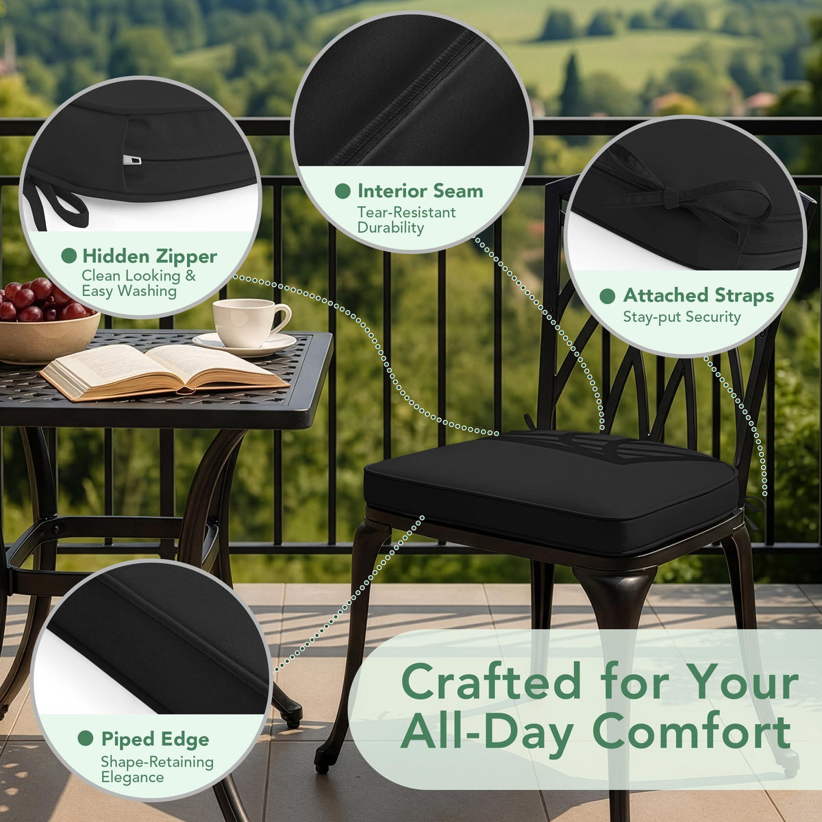Summsun removable cover is machine washable for easy cleaning and fresh looks.