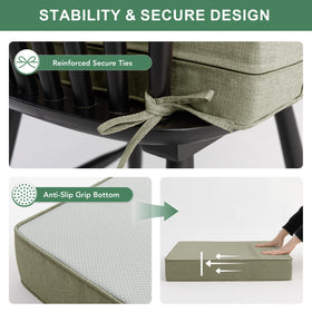 Summsun outer faux linen with water-repellent coating beads moisture for outdoor use.