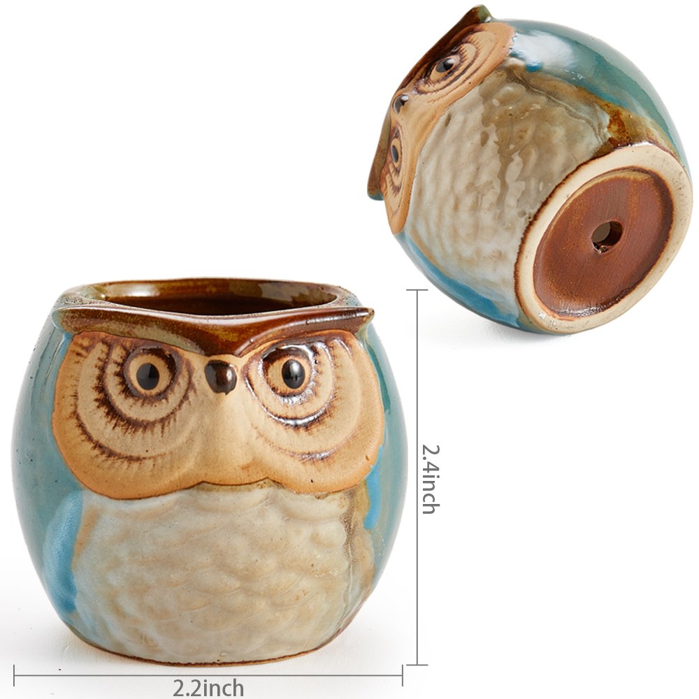 Small SUN-E SE Owl Pot fits a windowsill for compact planting