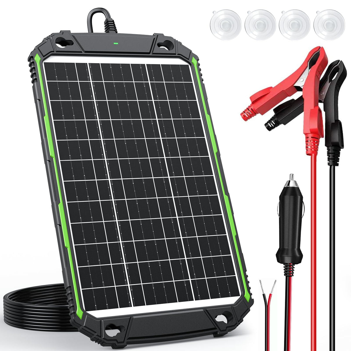 Sun Energise 15W solar panel front view for portable charging.