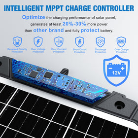Sun Energise MPPT controller enables high-efficiency energy capture.