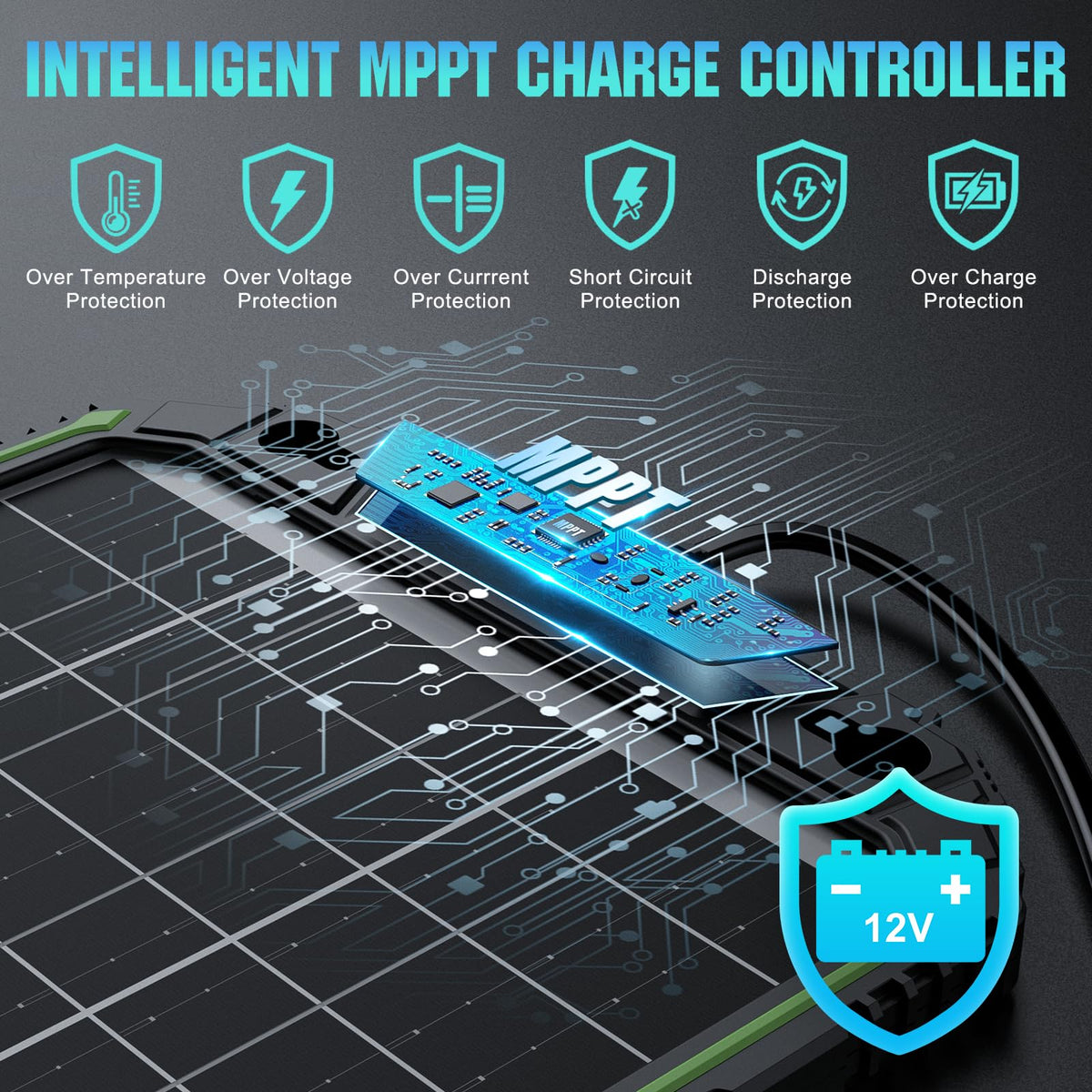 Sun Energise PRO MPPT controller demonstrates efficient charging.