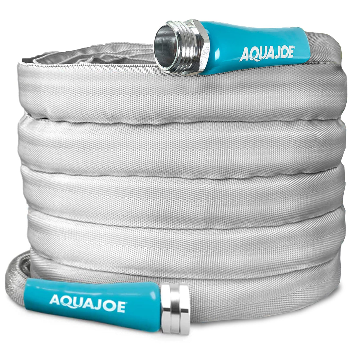 Sun Joe Aqua Joe 25ft kink-resistant hose maintains flow during gardening tasks.