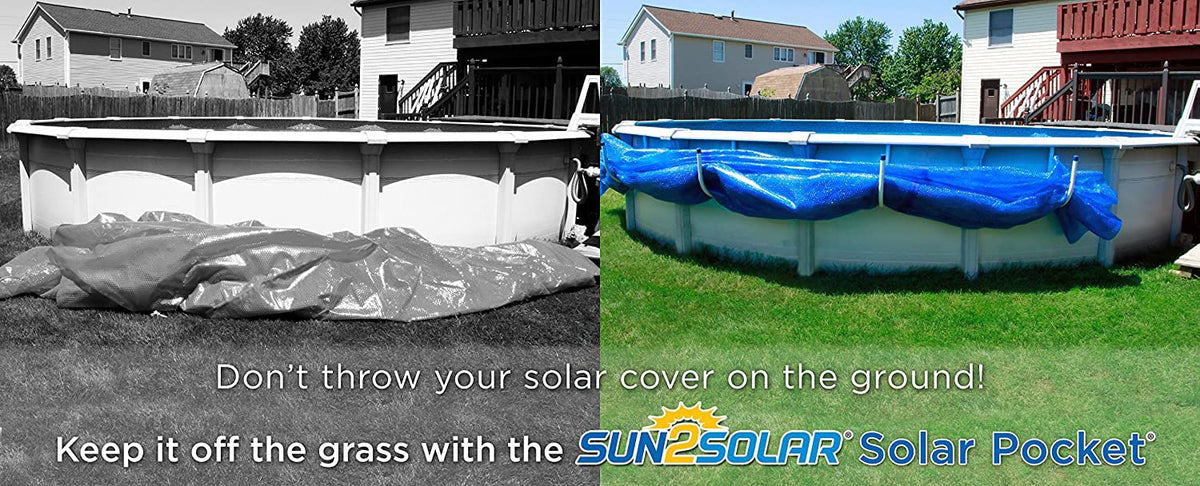 Sun2Solar brackets installation detail for easy pool attachment.