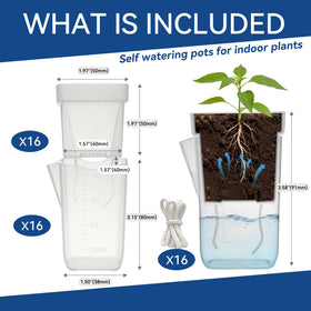 Sunanday self-watering pots side refilling for easy plant care.
