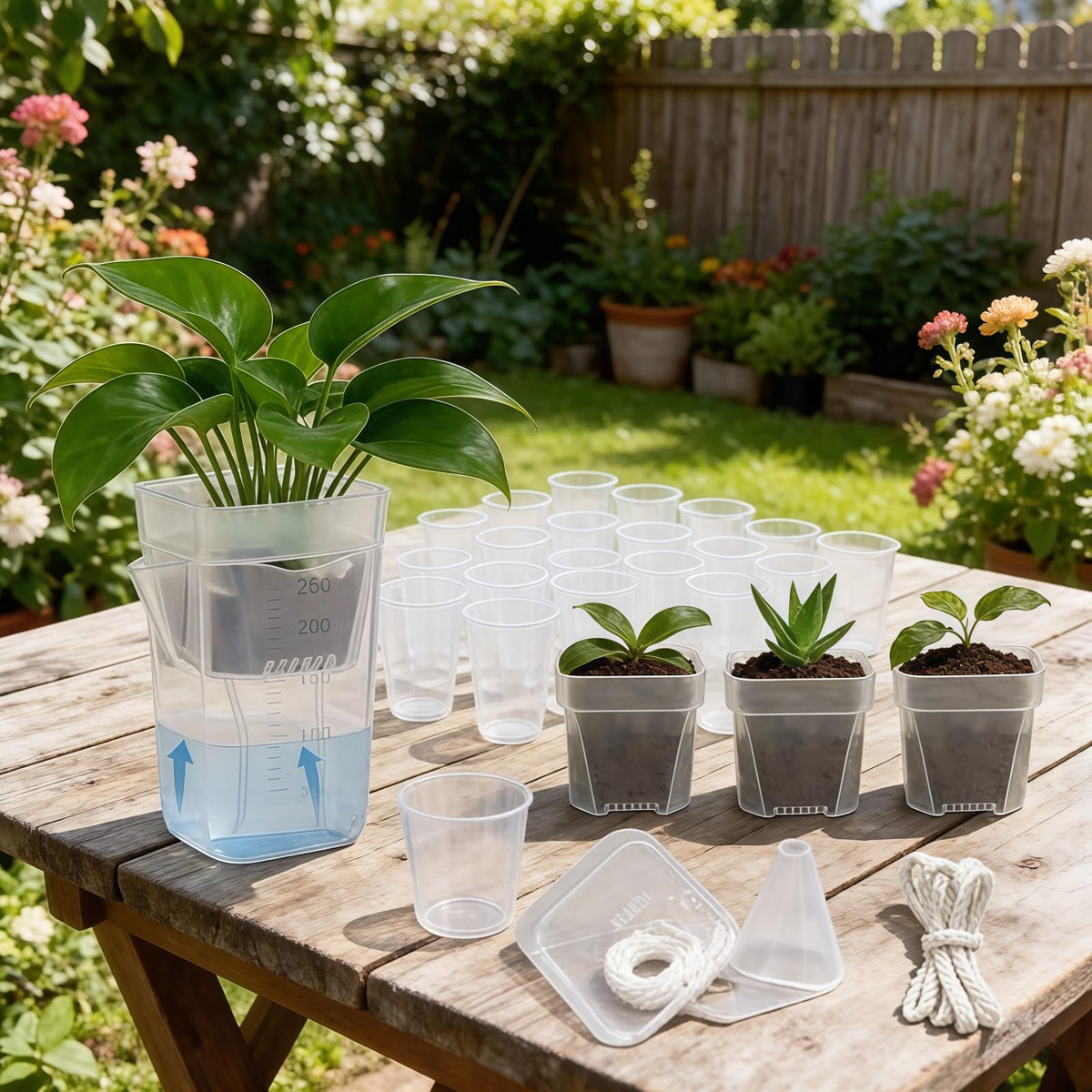 Sunanday sturdy plastic pots for reliable indoor gardening.