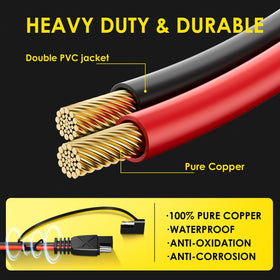 SUNAPEX 12V quick connect connector for spark-free, fast connections