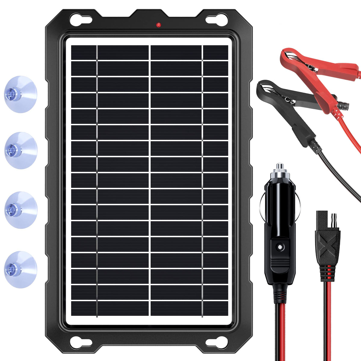 SUNAPEX 12V solar battery charge panel for portable vehicle charging