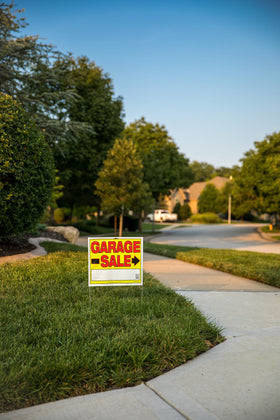Sunburst Systems 14 by 12 inch signage with stake height up to 22 inches