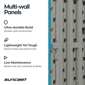 Suncast Everett easy DIY assembly guides you through setup