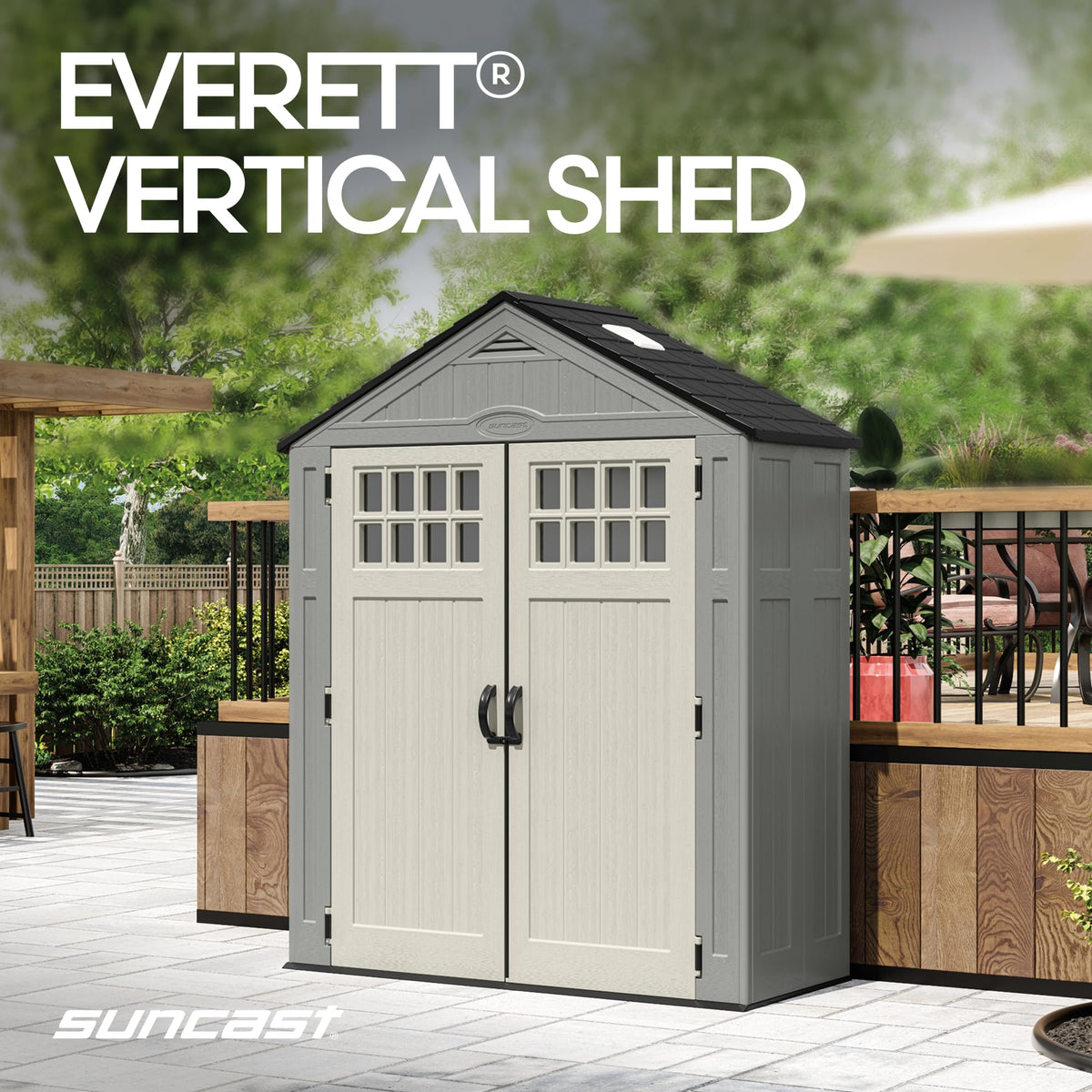 Suncast Everett skylight lets in natural light for easy tool checks