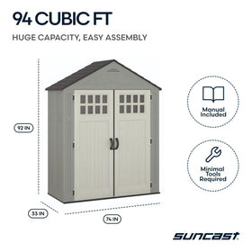 Suncast Everett ventilation system promotes airflow to reduce moisture