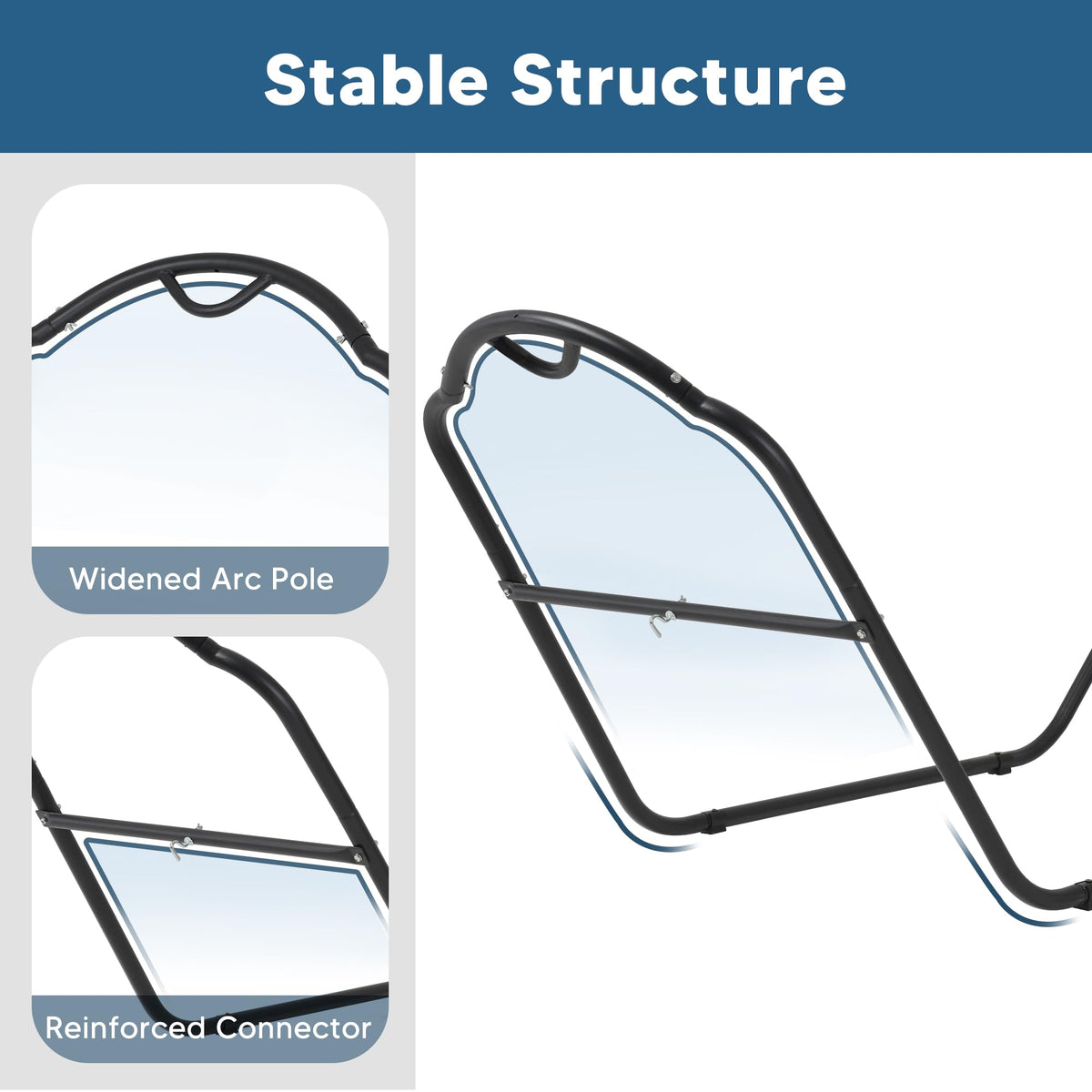 SUNCREAT included hardware with two S hooks and two steel chains