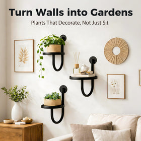 Suncket minimalist black wall decor for modern living spaces.