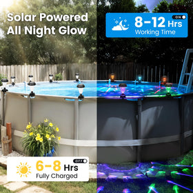 Suncket no wiring needed pool light simplifies setup around framed pools