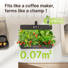 SUNCOZE 4L water tank and pump for steady nutrient circulation.