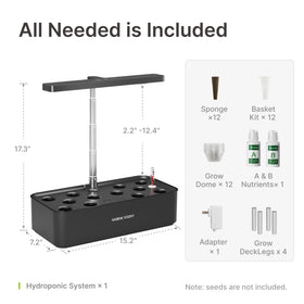 SUNCOZE hydroponics kit makes a great gift for plant lovers.