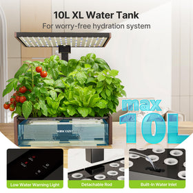 Suncoze 30W full-spectrum LED light powering lush indoor growth