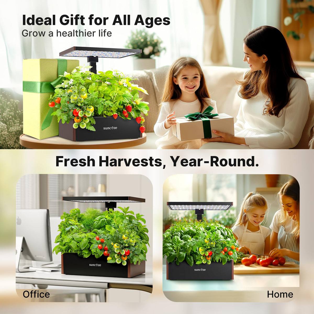 Suncoze support sticks stabilize tall or sprawling herbs for upright growth.