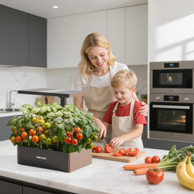 Suncoze Vegetable Mode interface optimizing leafy greens growth