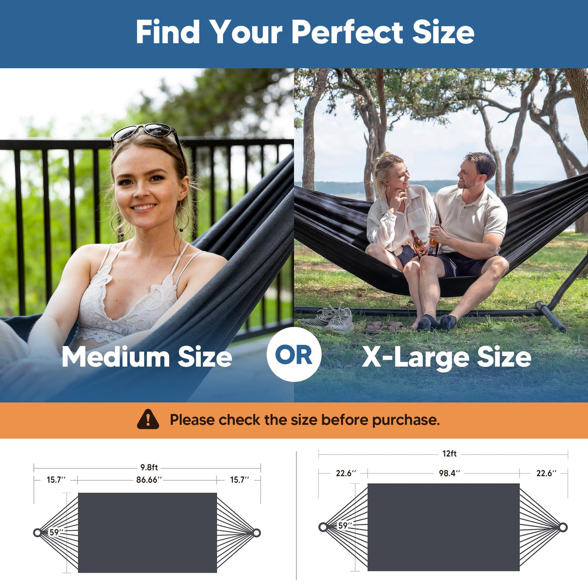 Suncreat dark-gray hammock fabric close-up showing durable, breathable material