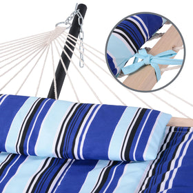 SUNCREAT detachable soft pillow enhances comfort during outdoor naps.
