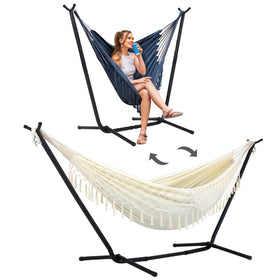 SUNCREAT double hammock bed for comfortable outdoor lounging with family