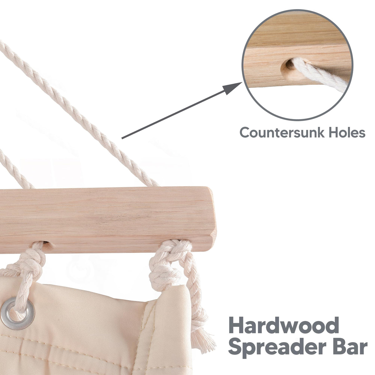 SUNCREAT 14-inch end chains enable easy stand or tree attachment