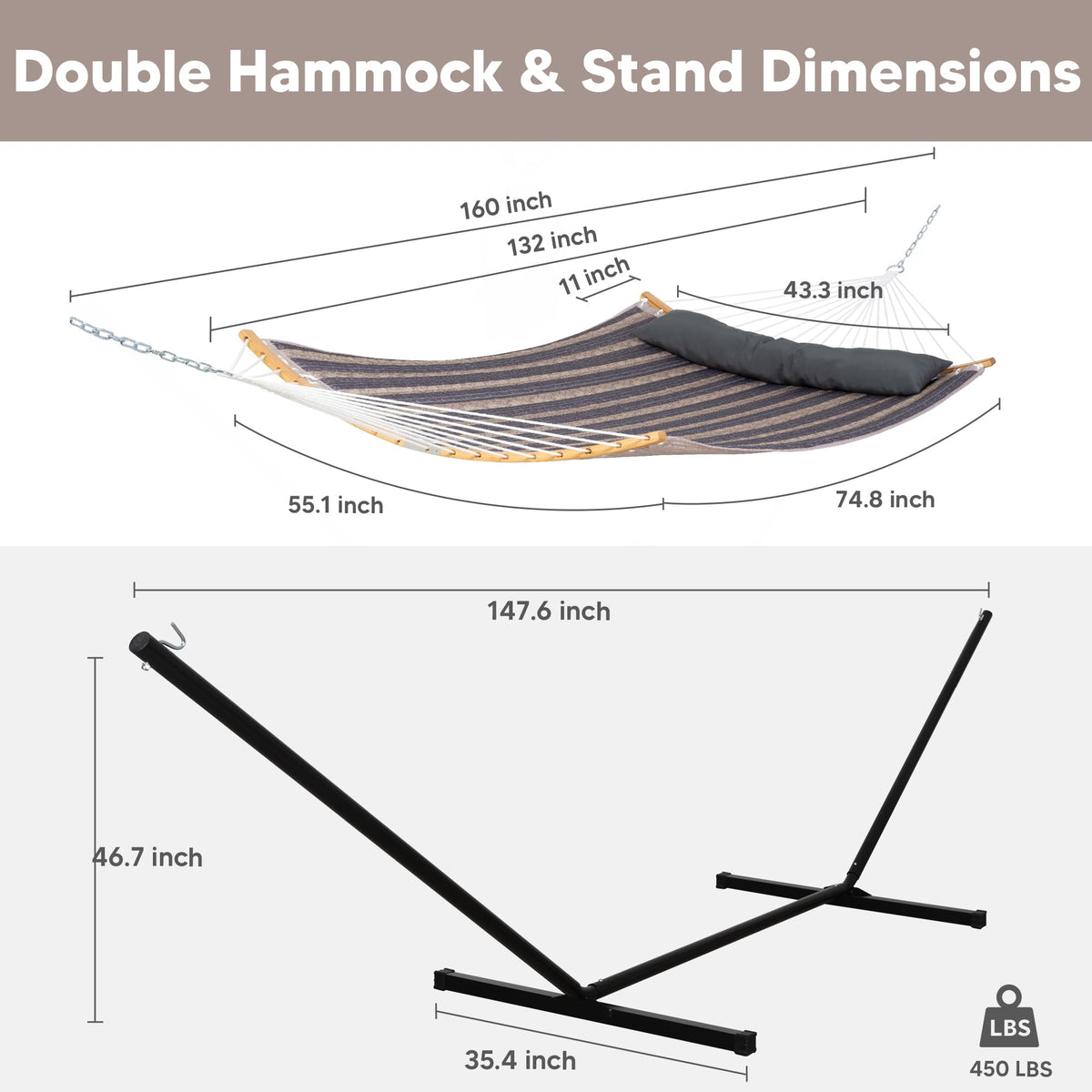 SUNCREAT 12-foot freestanding steel stand makes placement flexible anywhere
