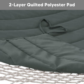 SUNCREAT hammock bed size 78-7 by 55-1 inches for shared comfort.