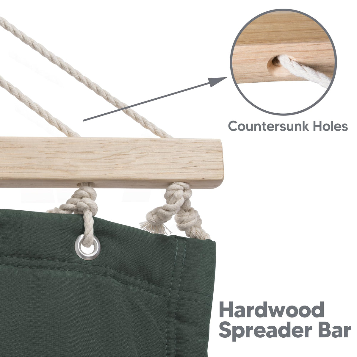 SUNCREAT hammock bed dimensions 78.7 by 55.1 inches for two.