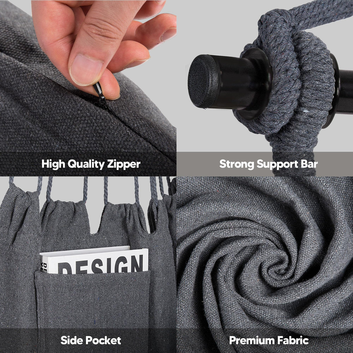 SUNCREAT anti slip fixed ring design reduces rope movement for steady use