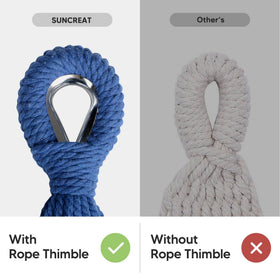 Suncreat hammock child and pet friendly design, safe for family use.