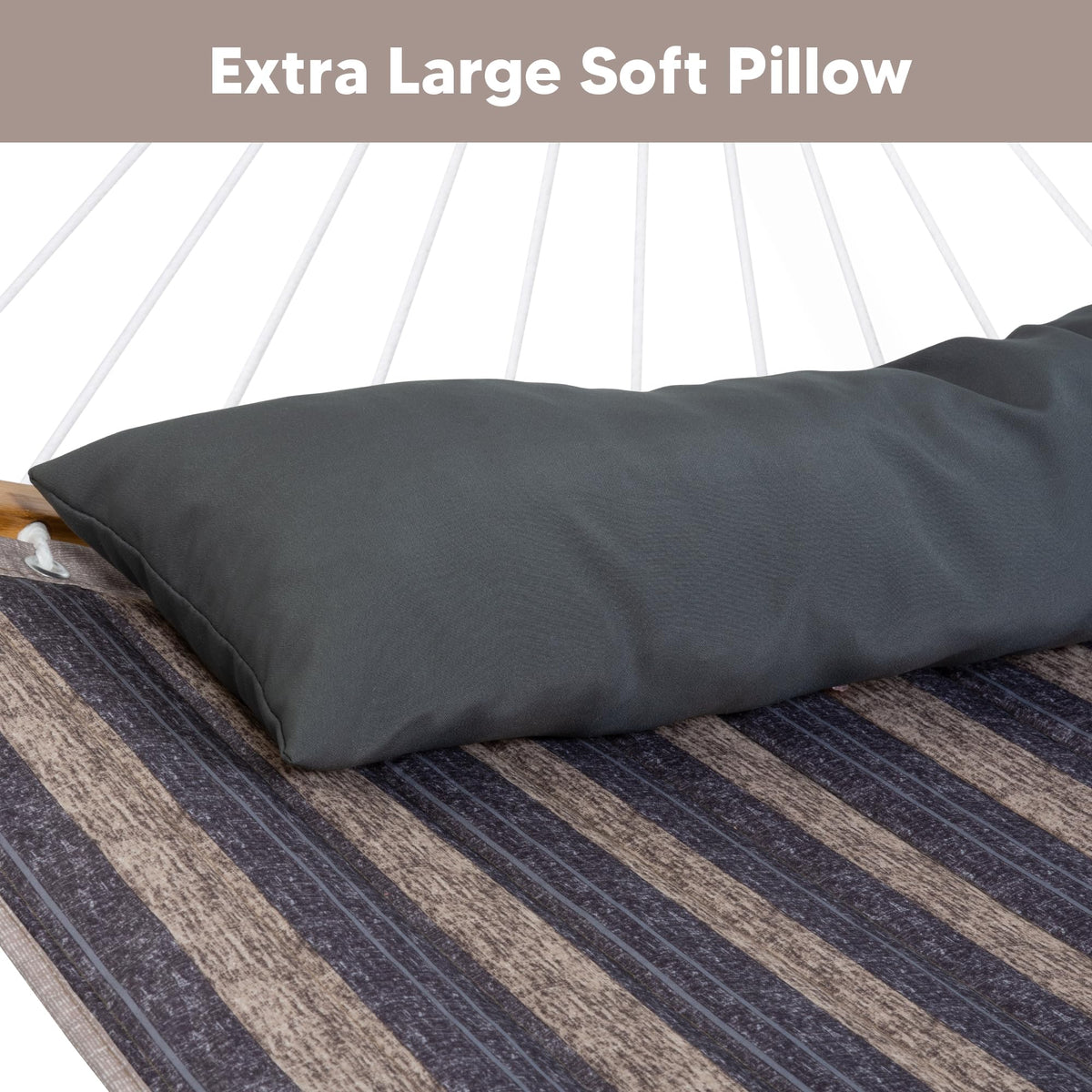SUNCREAT extra-large hammock bed invites sharing with family and friends
