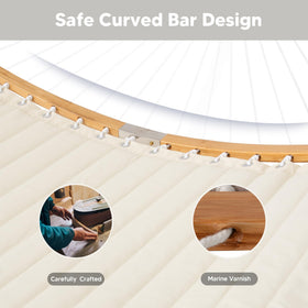 SUNCREAT handcrafted ropes with triangle pattern offer strong support
