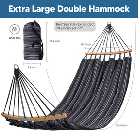 Suncreat Hammock ready for outdoor use from patio to beach