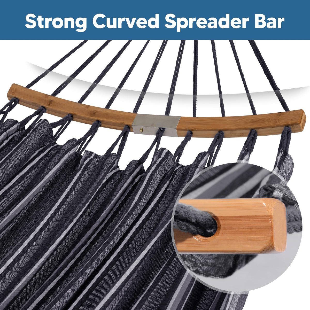 Suncreat Hammock portable carrying bag makes setup simple anywhere