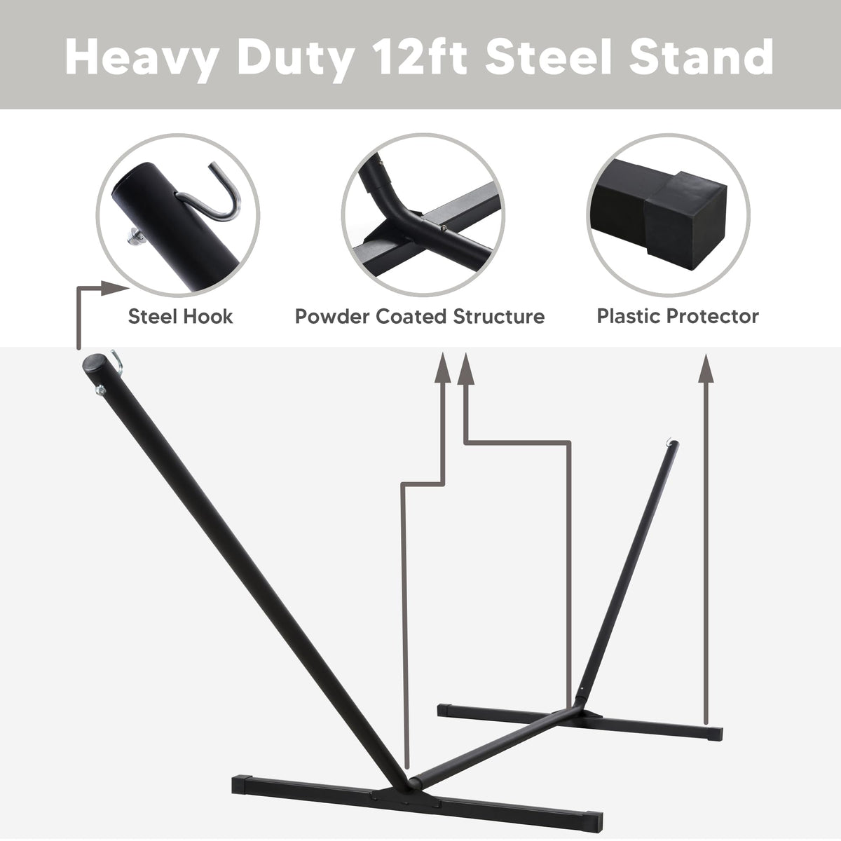 SUNCREAT ready-to-use setup for backyard, patio, or camp