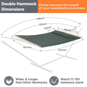 SUNCREAT hammock thick ropes improve durability and comfortable tension.