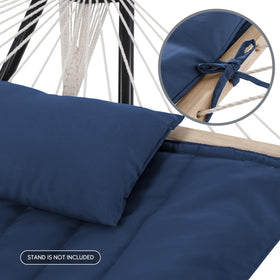 SUNCREAT detachable pillow stays in place for convenient naps.