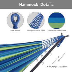 SUNCREAT handcrafted rope system reduces wear for lasting use.