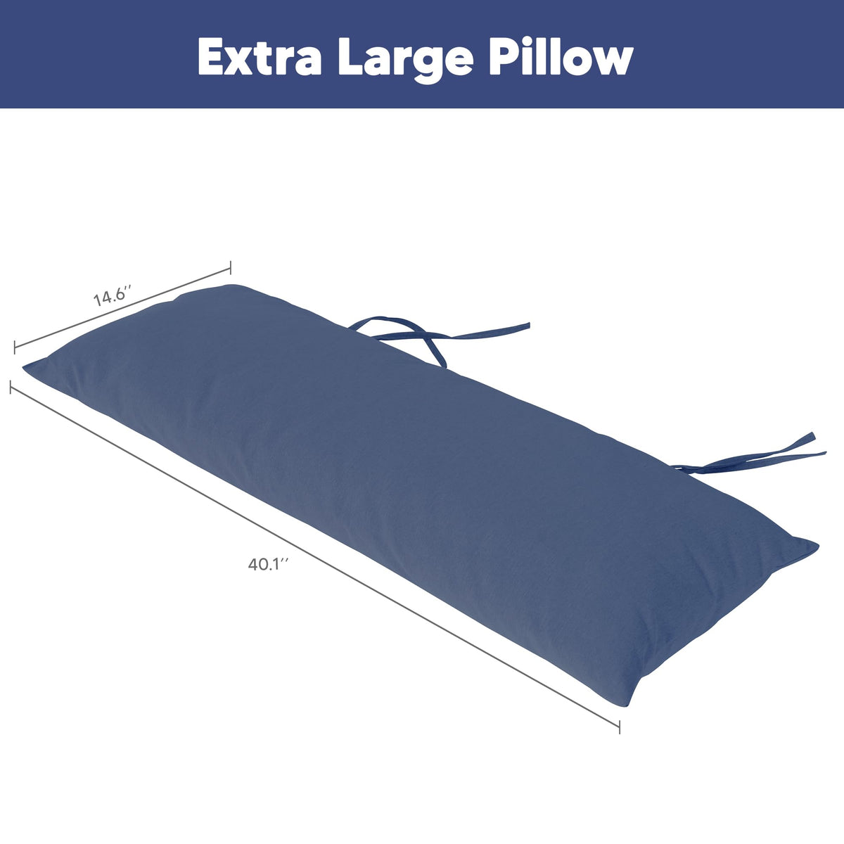 SUNCREAT head pillow insert polyethylene adds support.