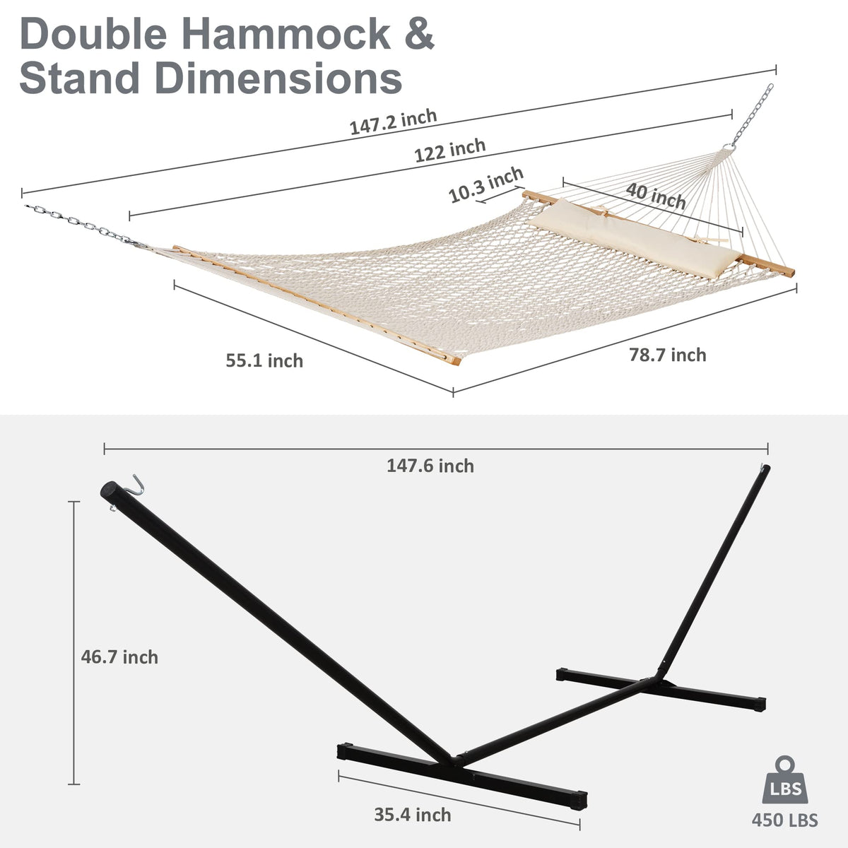 SUNCREAT freestanding steel stand enables quick setup anywhere.